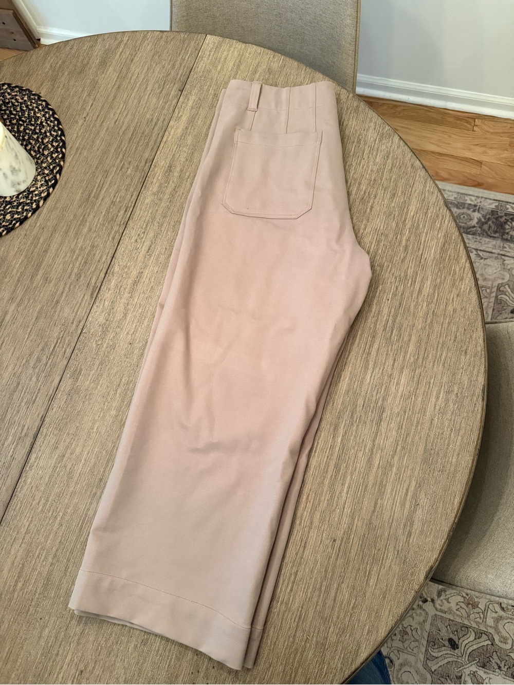 NWT-Quince Ultra-Stretch Ponte Cropped Wide Leg Pants- Morel Grey - Picture 6 of 7